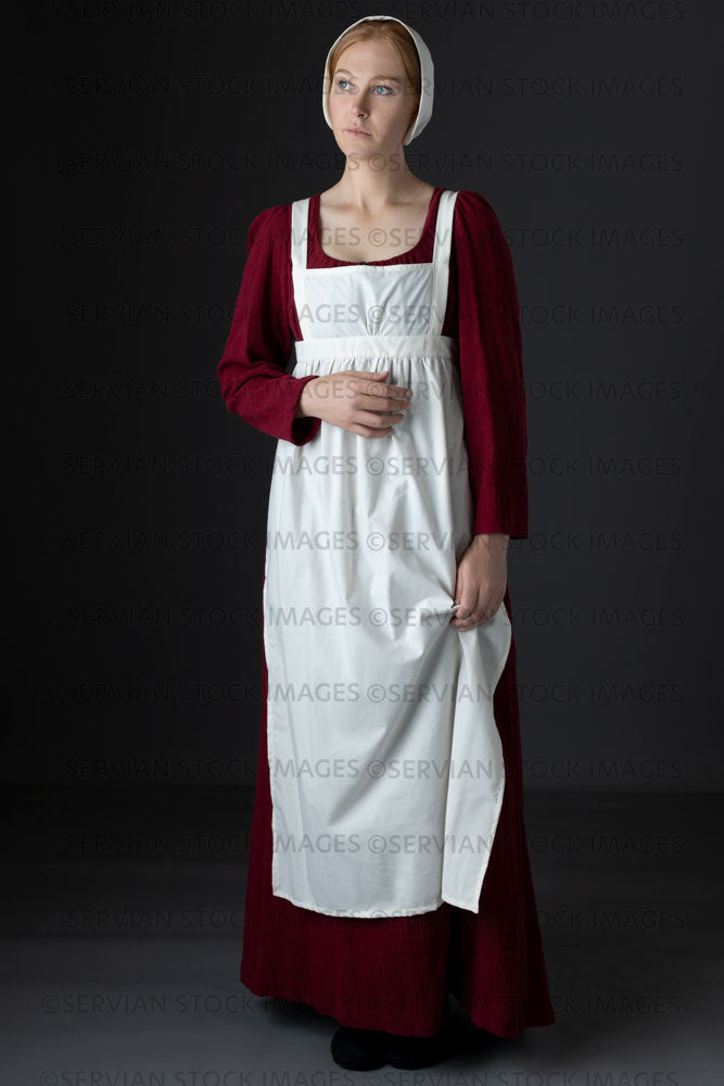red dress with apron Custom Children's Holiday Apron