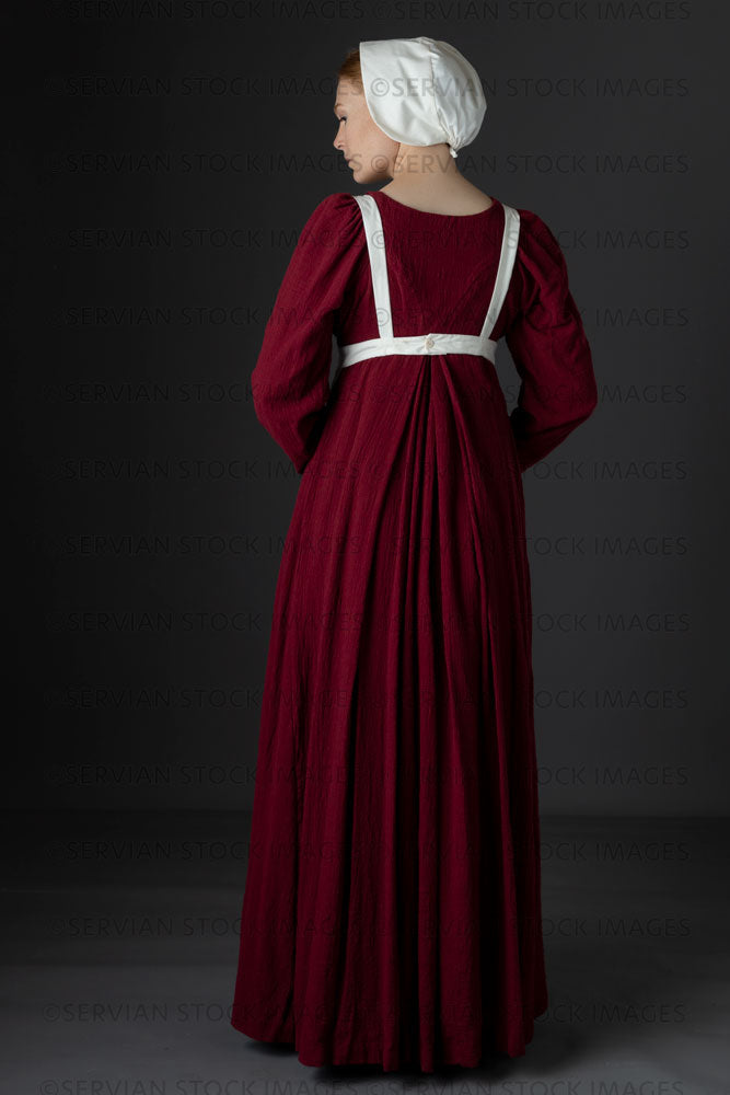 red dress with apron The Great