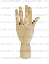 Load image into Gallery viewer, PNG - Wooden artist's hand in various poses - 6 images (KATHY5363/65/67/70/74/79)