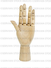 Load image into Gallery viewer, PNG - Wooden artist's hand in various poses - 6 images (KATHY5363/65/67/70/74/79)