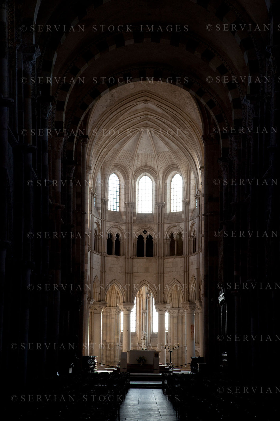 Historical building - Abbey interior, France (Nick 5935)