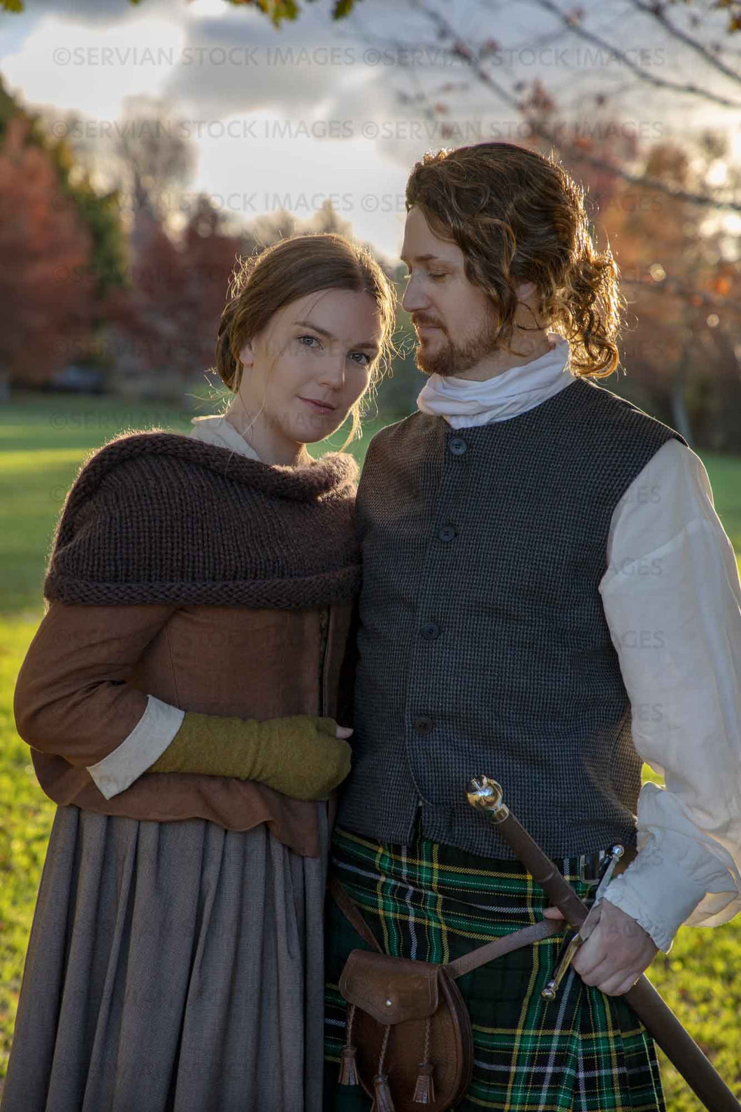 Georgian Scottish couple outdoors (Tayla and Aaron 1212)