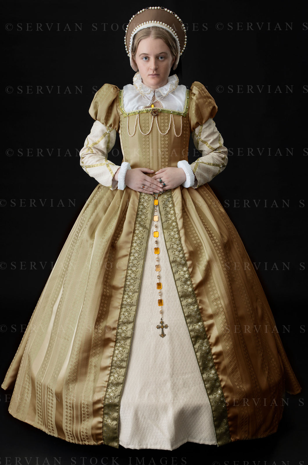 Tudor woman in gold dress (Bianca 1101)