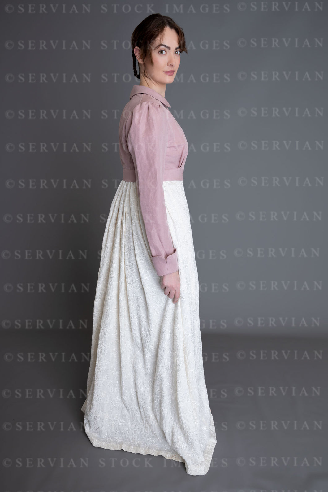 linen regency dress PHOENIX 24