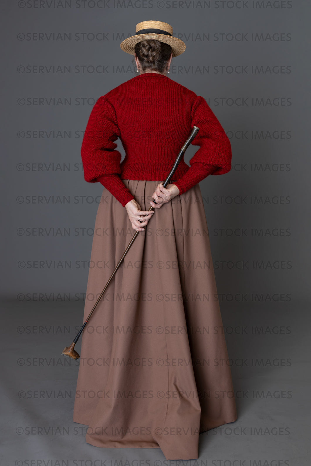 Victorian woman wearing a golfing ensemble (Tracey 6257)