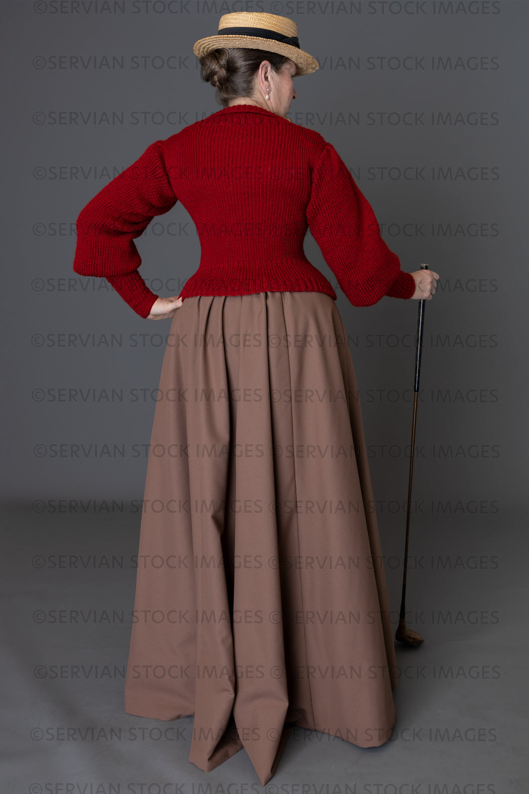 Victorian woman wearing a golfing ensemble (Tracey 6262)
