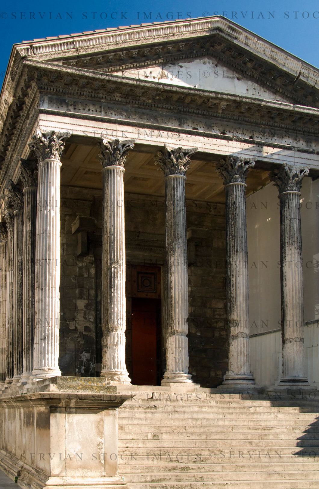 Historical building with columns and a portico, France (Nick 1270)