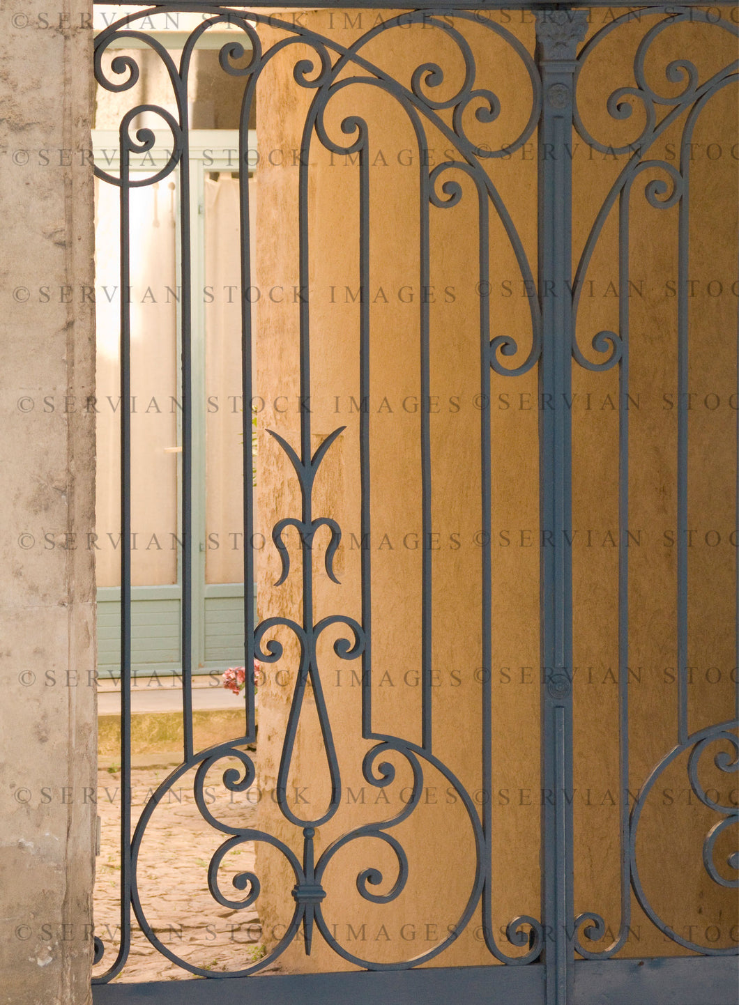 Historical building - Wrought iron gate (Nick 0554)